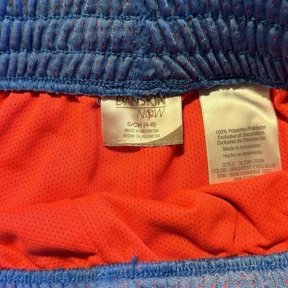 Danskin Now athletic shorts blue hot pink size small - Picture 3 of 6